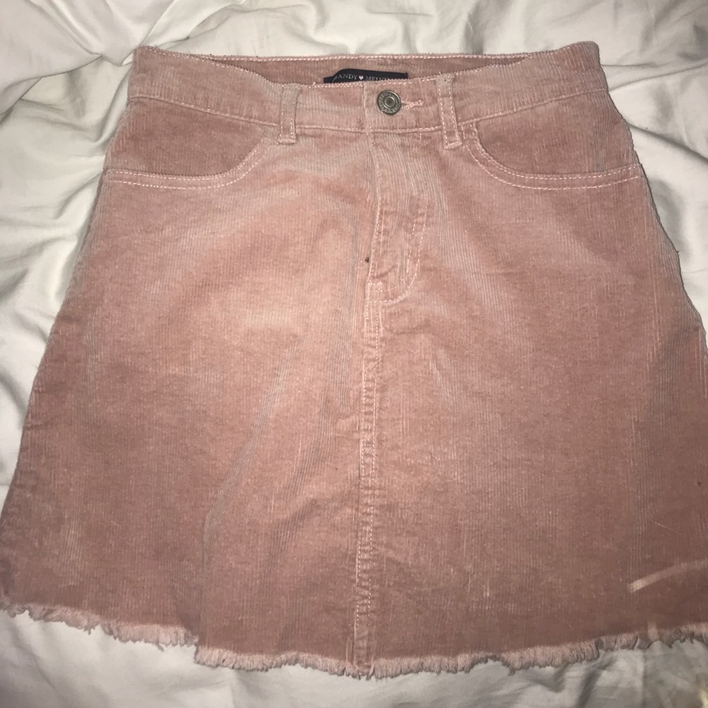 Brandy Melville pink Corduroy skirt